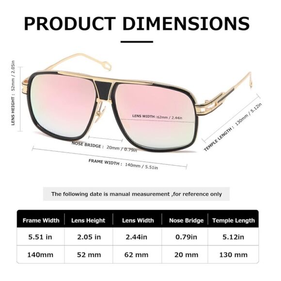 Men’s Aviator Sunglasses - Picture 4 of 5